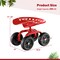 Height Adjustable Gardening Rolling Seat with Wear-Resistant Tires and Large Weight Capacity